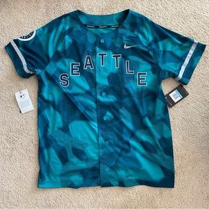 NWT Men's Seattle Mariners Nike Aqua Camo Jersey